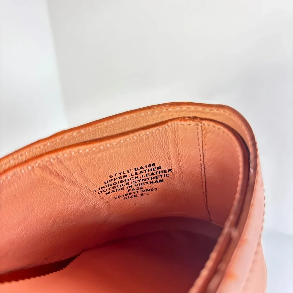 J. Crew Convertible Leather Clogs Brown Studded Wood Sole Slingback Size 6.5 US